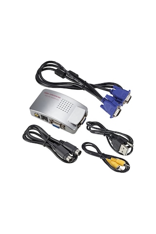 Primex Sl-av201 Vga To Vıdeo Çevirici, Vga To Svideo, Rca Görüntü Çevirici