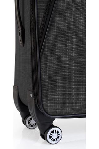 Gedox Orta Boy 4 Teker Kumaş Valiz Antrasit 1081 Antrasit