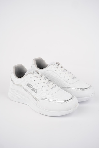 Muggo Happy Garantili Kadın Ortopedik Günlük Bağcıklı Şık Rahat Sneaker Spor Ayakkabı 001