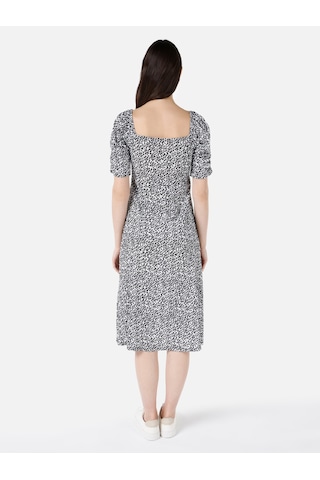 Colins Regular Fit Kadın Siyah Karpuz Elbise Cl1067905 Q1.v1 Blk Siyah