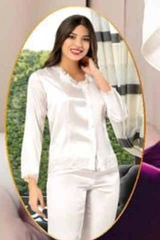 Xses 1005 Kadın Çeyizlik Saten 6'lı Takım-ekru Ekru