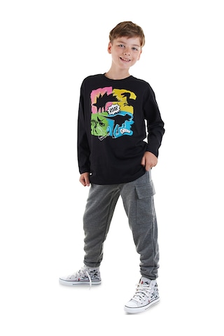 Denokids Dinolar Erkek Çocuk T-shirt Pantolon Takım Renkli