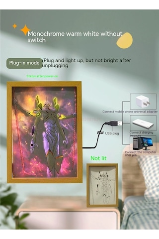 Karikatür One Piece Nika Luffy Gear 5 Işık Lambası Zoro Ace Hediye 20 Çok Renkli