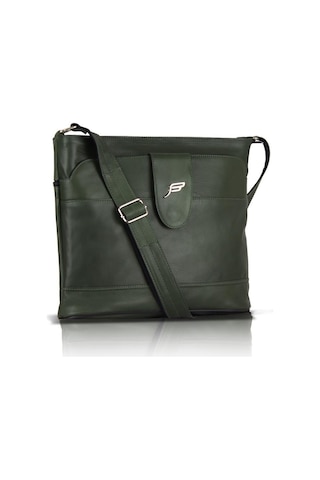 Bavyera Crossbody Hakiki Deri Çapraz Postacı Çanta 29x25 cm