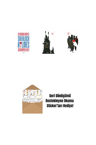 Sherlock Holmes - Bütün Hikayeler 2 + Tekinsiz Öyküler + Sherlock Holmes - Korku Vadisi + Okuma Sticker'ları