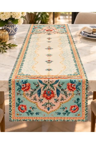 Oriental Bloom 45x140cm Masa Runnerı Çok Renkli