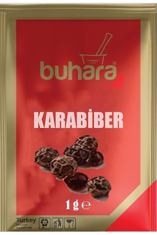Buhara Tek Kullanımlık Karabiber Toz 1000 x 1 G