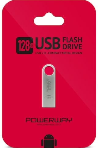 Upeka 128gb Usb 2.0 Flash Bellek Metal Usb Bellek Gümüş Renk