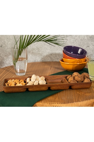 Madame Coco Marivi Dört Bölmeli Çerezlik 33cm 1plse047 10x33x2,5cm-std