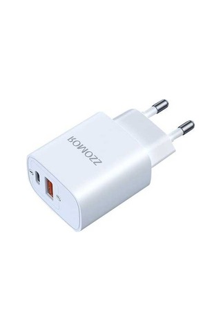 Sandwich Beyaz Romoss 20w Hızlı Şarj Cihazı - Usb-a & Type-c, Qc 3.0 Pd 3.0 Desteği, Taşınabilir Seyahat Arkadaşı
