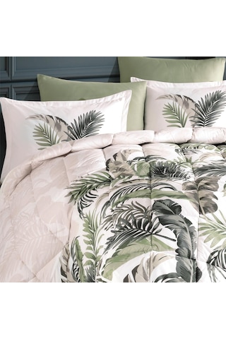 Clasy Ranforce Uyku Seti Çift Kişilik Hena V2 Yeşil