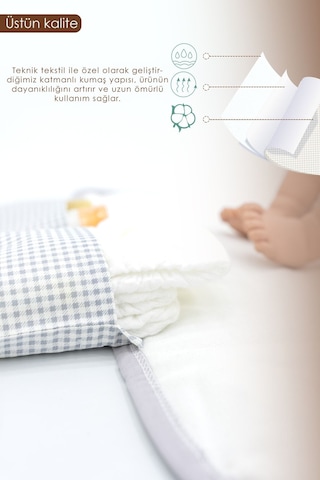Bebek Çanta Alt Açma Minderi Alt Değiştirme Pedi, Taşınabilir Bakım Çantası, Clutch Seri, Gri Gri