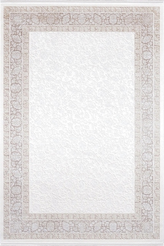 Hoom Rugs Natural 1714 Kahverengi Klasik Salon Halısı Kahve Beyaz