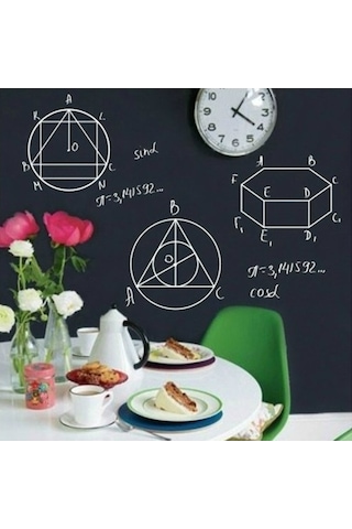 Pazly Cbtx Pvc Mat Karatahta Duvar Kağıdı - Graffiti Tahtası - 200x45cm Siyah, Geniş Uygulama Alanı Siyah