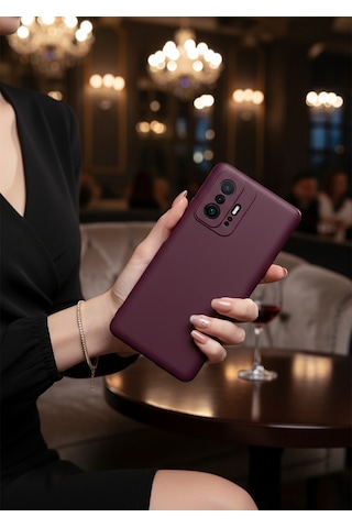 Xiaomi Mi 11t Pro 5g Uyumlu İçi Kadife Kamera Korumalı Renkli Silikon Kılıf