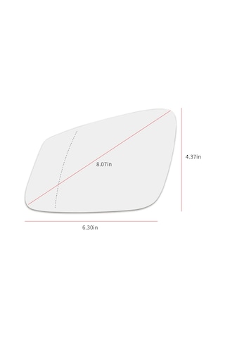 Youmex Bmw 5 Ve 7 Serisi İçin Sağ Yan Isıtmalı Ayna Camı Yedek Parça - Abs Plastik, 12v Gümüş