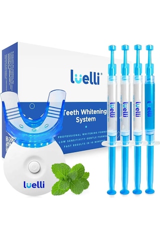 Luelli 35% Karbamid Peroksit Diş Beyazlatma Kiti Uv Led Işık, D