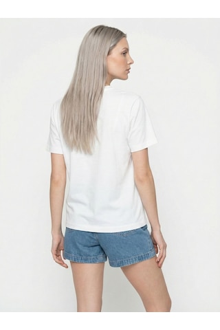 LOFT Loose Fit Kadın Tshirt K.kol Lf2042618 Q1.v1 Beyaz