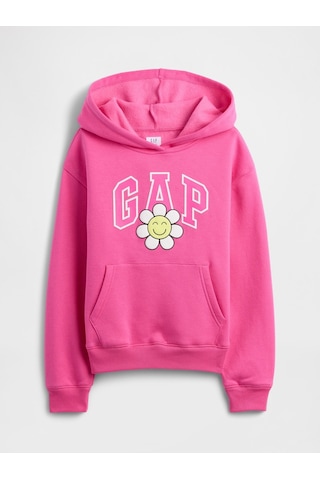Gap V-fa Logo Herıtage Po Çocuk Pembe Sweatshırt 797762003