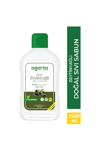 Agarta Doğal Zeytinyağlı Sıvı Sabun 1500 ML