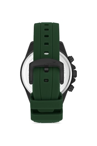 Ferro Fm11379dwt-zf2 Quartz Silikon Yeşil Siyah Kadran 46 Mm Erkek Kol Saati