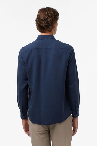 Erkek Lacivert Classic Fit Gömlek-11426 Lacivert