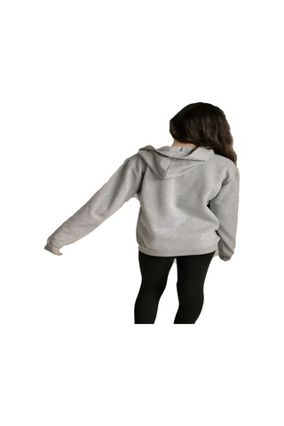Berselüx Kapişonlu Çocuk Sweatshirt Gri Melanj 2Iplik Şardonlu... Gri