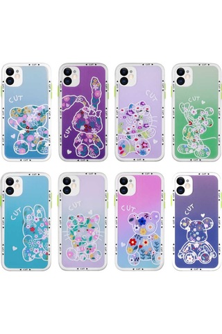 Apple Uyumlu iPhone 11 Kılıf Kamera Korumalı Desenli Sert Zore Hess Kap