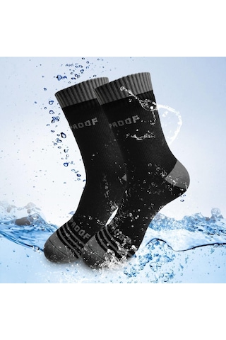 Haki Erkekler Kadınlar İçin Su Geçirmez Nefes Çorap Açık Spor Yürüyüş Kayak Trekking Çorap Haki