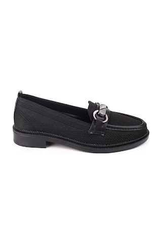 Papuç Sepeti Hs807 Kadın Triko Taşlı Günlük Ayakkabı Siyah