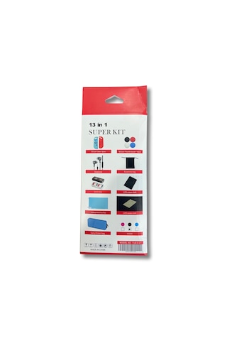 Yues Switch 13 Parça Koruyucu Aksesuar Seti Silikon Kılıf / Çant