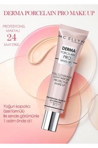 Mc Ellyn Pro Make Up Waterproof Derma Porselen Kapatıcı SPF15 02