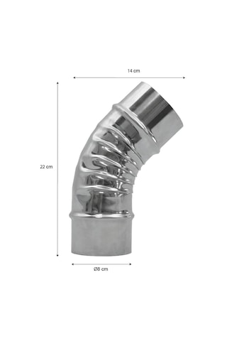 Nurgaz Soba Dirseği 45 Derece
