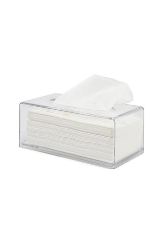 1 Adet Şeffaf Doku Kutusu Peçete Tutucu Oturma Odası Ev Organizatör Kağıt Dispenseri Faydalı Doku Kutuları