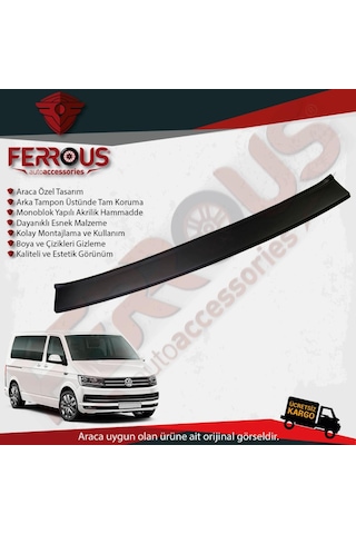 Volkswagen Transporter T6 Arka Tampon Üstü Koruyucu N11.12271