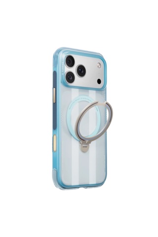 Torras Apple iPhone 17 Pro / 18 Pro Uyumlu Ostand Q3 Air World Cup Serisi Magsafe Kılıf Açık Mavi
