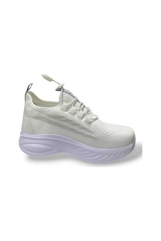 Tutınom Unisex Ortopedik Yumuşak Taban Günlük Yazlık Sneaker Spor Ayakkabı Beyaz