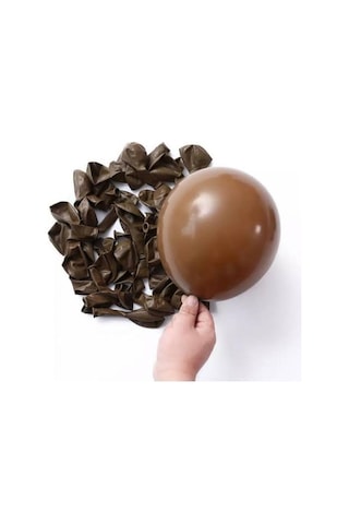 Pastel Balon Kahverengi 10 Adet Kahverengi