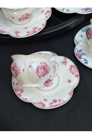 Acar Leonce 6 Lı Porselen Kahve Fincan Takımı 90 Ml Hxf-09452 Pembe