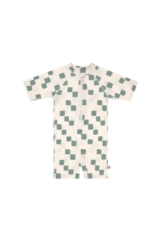 Lassig Uv Korumalı Mayo Checkerboard Sea Salt Green Yeşil
