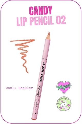 Lip Candy Lip Pencil Dudak Kalemi 02 Sugarcane - Nude