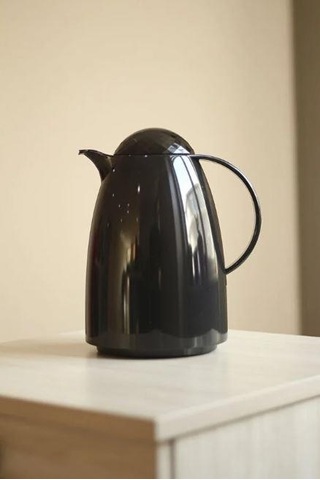 Depa Akrilik İçi Cam Termos Siyah 1 L