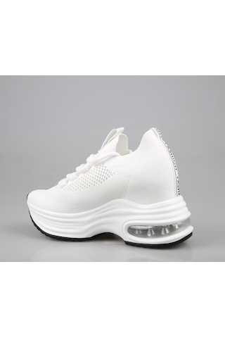 Guja 24y300-3 Dolgu Topuk Beyaz Kadın Sneakers Beyaz