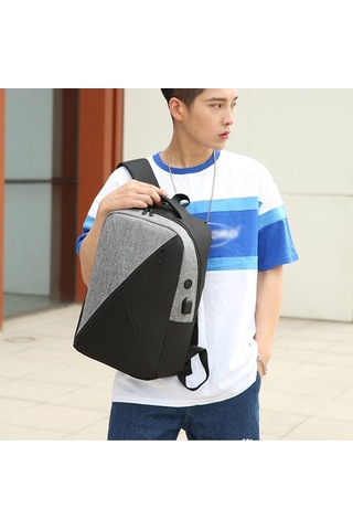 Didadodo 3'lü Usb Şarjlı Sırt Çantası Seti - Büyük Kapasiteli, Su Geçirmez, Ergonomik Tasarım 15.6 Laptop Uyumlu Mavi Renk, Mavi Mavi