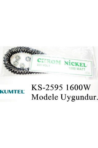 Kumtel Ks-2595 1600w Uyumlu 1800w İnfrared Soba Isıtıcı Rezistans Teli Yatay