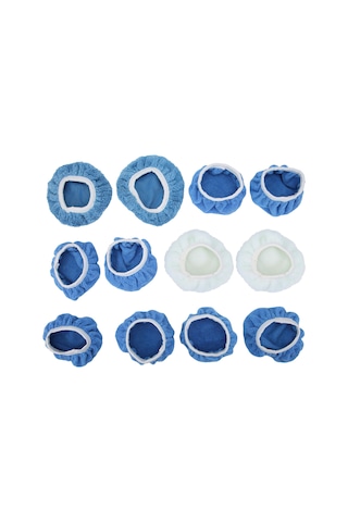 Moveevo 5-6 İnç Araç Polisaj Makinesi İçin Fiber Tampon Pad Seti - 8 Adet Polisaj, 2 Adet Cila Ve 2 Adet Mercan Kumaş Pad İle Tekrarlı Kullanım