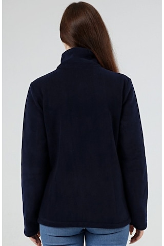 Genıus Store Store Kadın Polar Tam Fermuarlı Outdoor 3 Cepli Spor Polar Ceket Lacivert