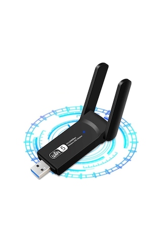 Wifi Usd Adaptör Ac1300 Mbps Dual Band Usb 3.0 Adaptör Kablosuz Wifi Alıcı Senalstore
