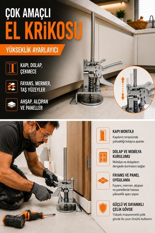 Çok Amaçlı El Krikosu Ahşap, Fayans, Kapı, Dolap Ve Paneller İçin