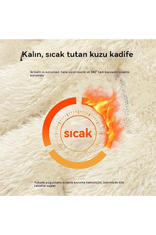 Erkekler İçin Kışlık Polar Ve Kuzu Yünü İle Kalınlaştırılmış, Kaz Tüyü Dolgulu Pamuklu Pantolon. Gri